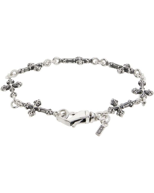 Emanuele Bicocchi Black Multi-Cross Avelli Bracelet for men