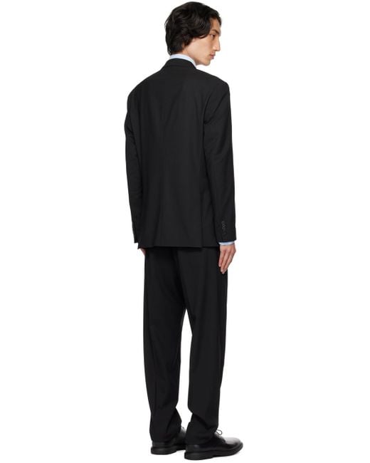 HUGO Black Single-breasted Suit for men