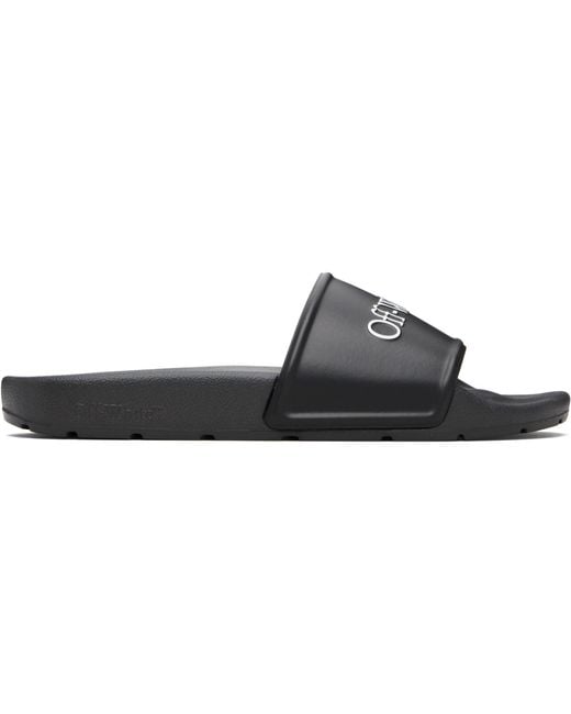Off-White c/o Virgil Abloh Black Bookish Slides for men