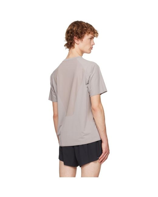 Satisfy Gray Auralite Uv Running T-Shirt for men