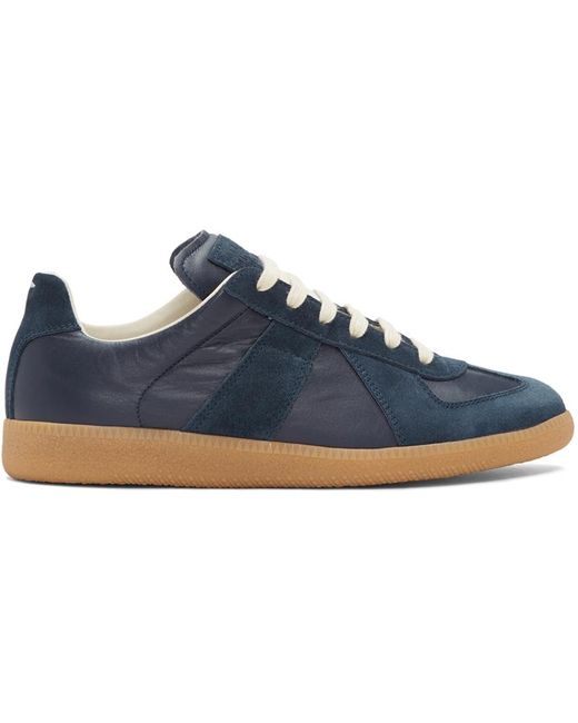 Maison margiela Navy Replica Trainers in Blue for Men | Lyst