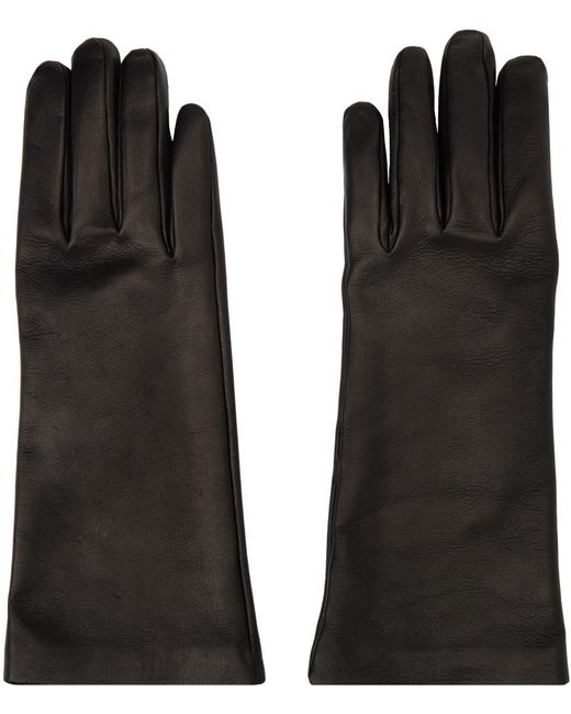 Ann Demeulemeester Black Krelis Gloves for men
