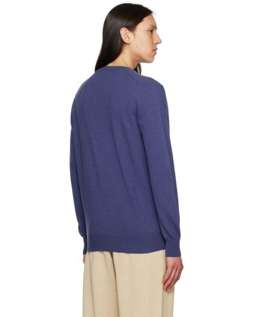 Ghiaia Blue Crewneck Sweater for men