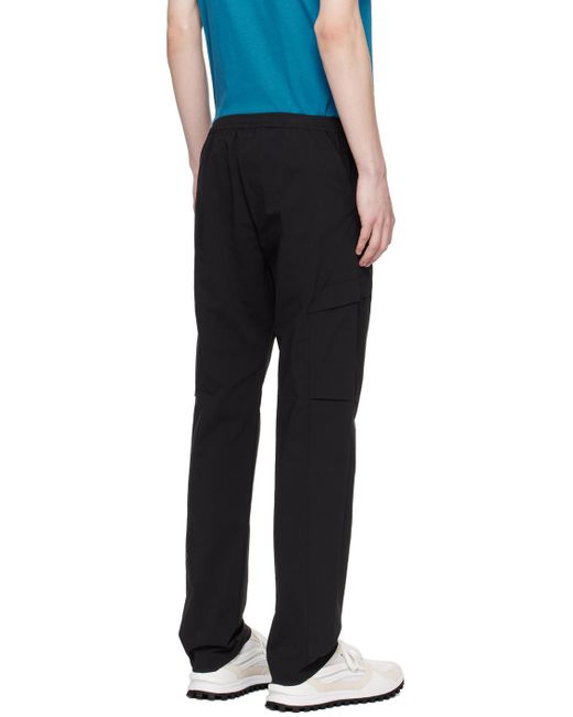 PS by Paul Smith Black Drawstring Cargo Pants for men