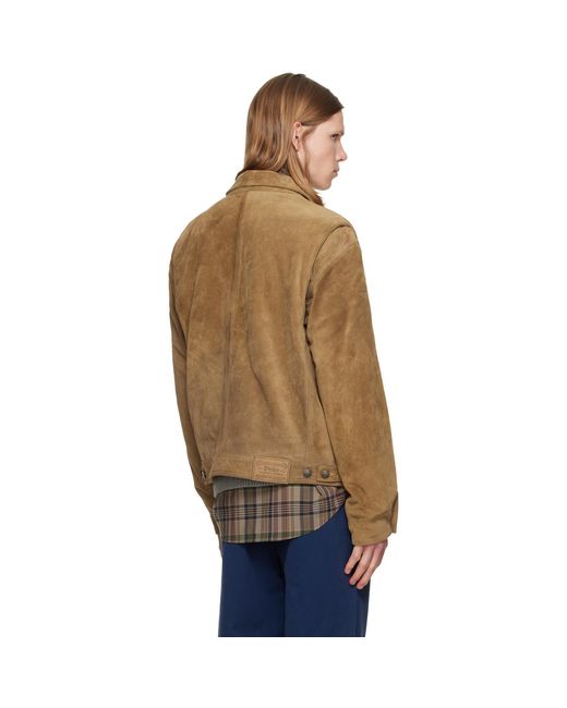 Polo Ralph Lauren Brown Suede Jacket for men