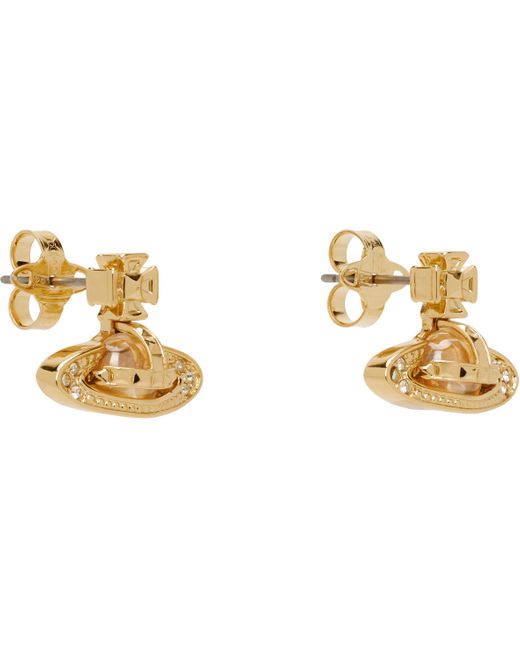 Boucles D'Oreilles En Bas-Relief Pina Dorées Vivienne Westwood pour homme en coloris Black