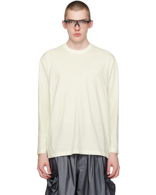 Y-3 Black Off-white Loose Long Sleeve T-shirt for men