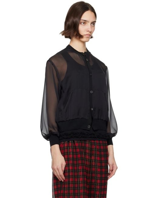 Undercover Black Uc1E1203-2 Cardigan