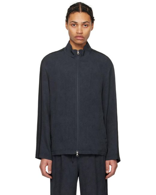 Amomento Black Zip-up Jacket for men