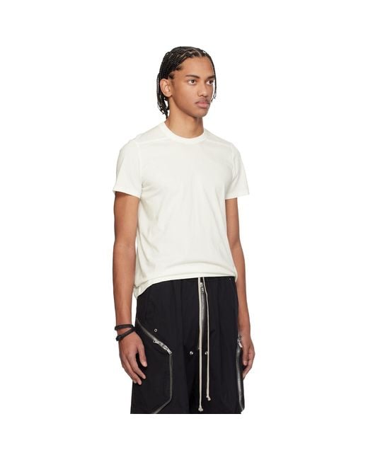Rick Owens Black Off- Temple Short Level T-Shirt for men