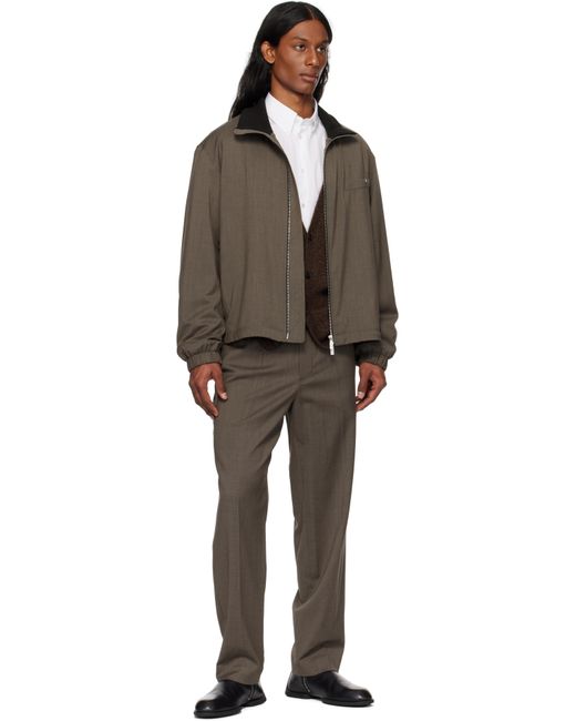 Helmut Lang Black Tapered Pull-On Trousers for men
