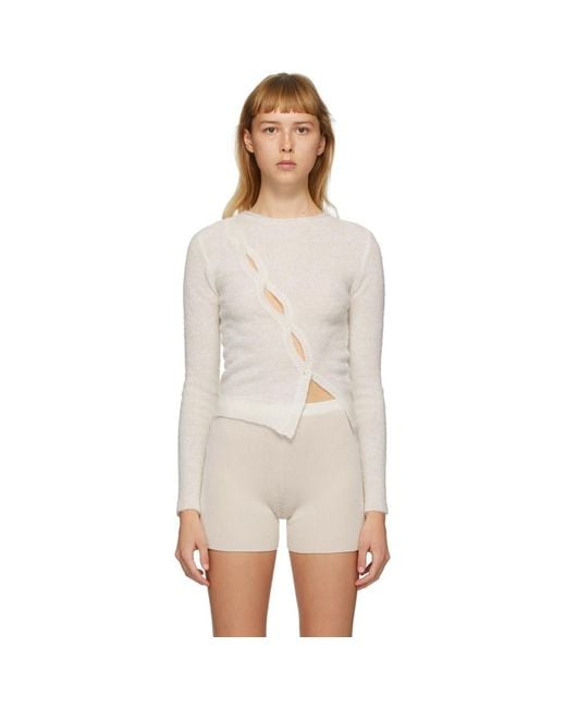 Jacquemus Ssense Exclusive Off-white La Maille Pau Sweater