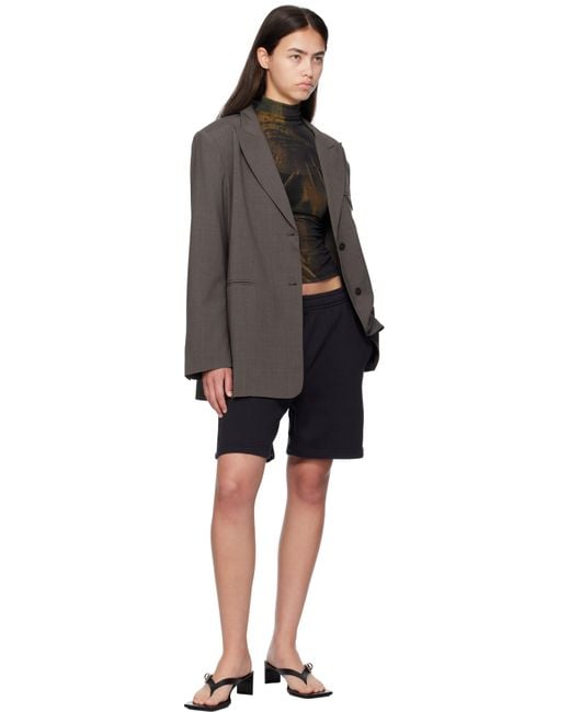 Acne Black Fleece Shorts