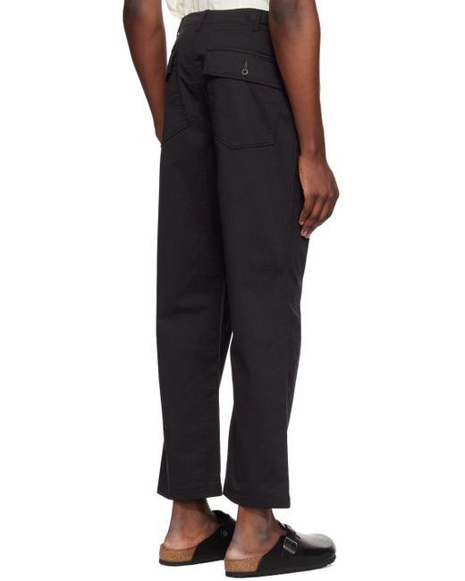 Pantalon bourgeron noir Universal Works pour homme en coloris Black