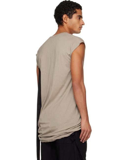 Rick Owens Black Taupe Concordians Dylan T-Shirt for men