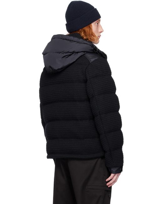 メンズ Moncler ネイビー Lagdei ダウンジャケット Black