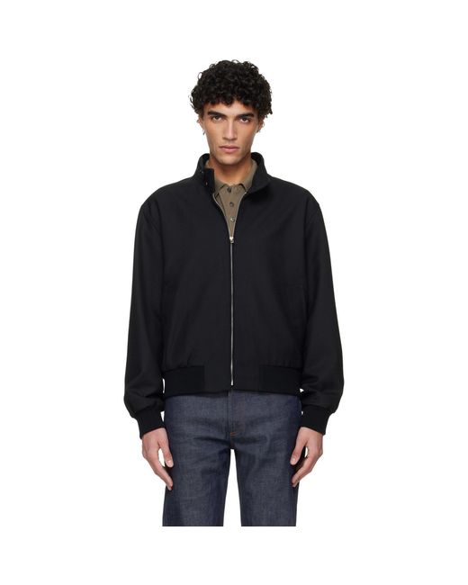 A.P.C. Black Zipped Jacket for men