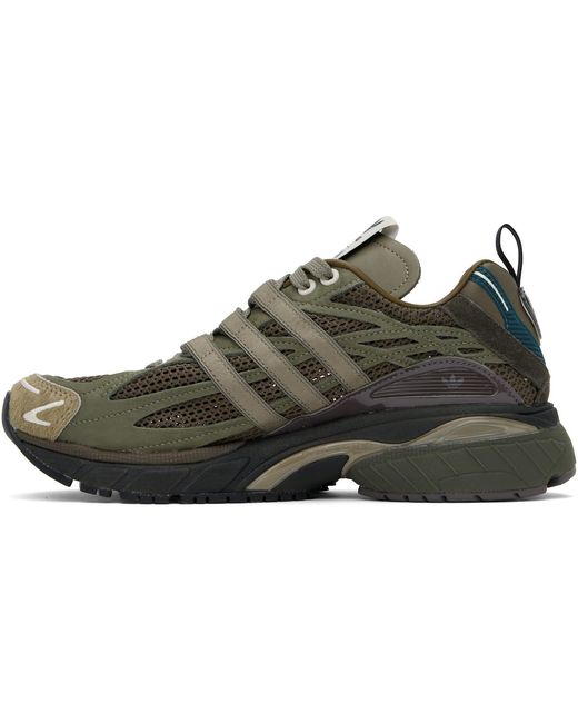 Song For The Mute Black Khaki Adidas Originals Edition Adistar Cushion Sneakers for men