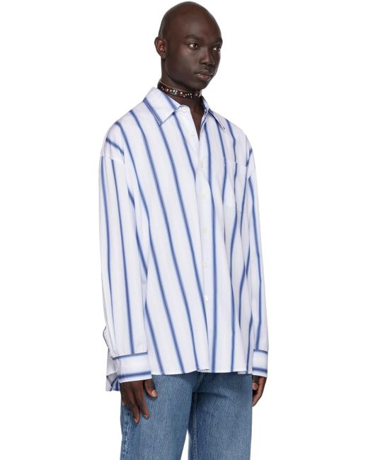 Our Legacy Blue Borrowed Shirt for men