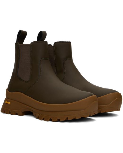 Norse Projects Brown Chelsea Boots in Black for Men Lyst