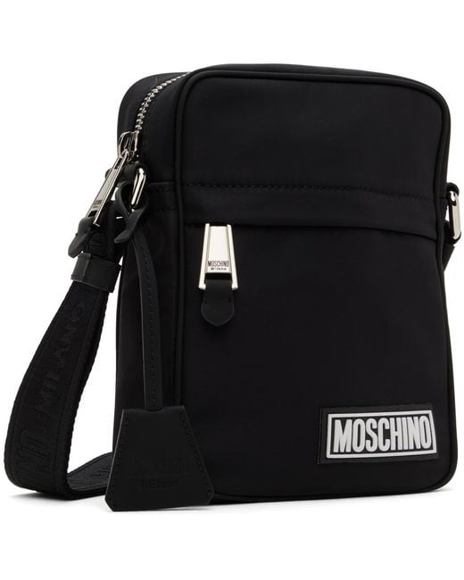 Moschino Black Canvas Bag for men