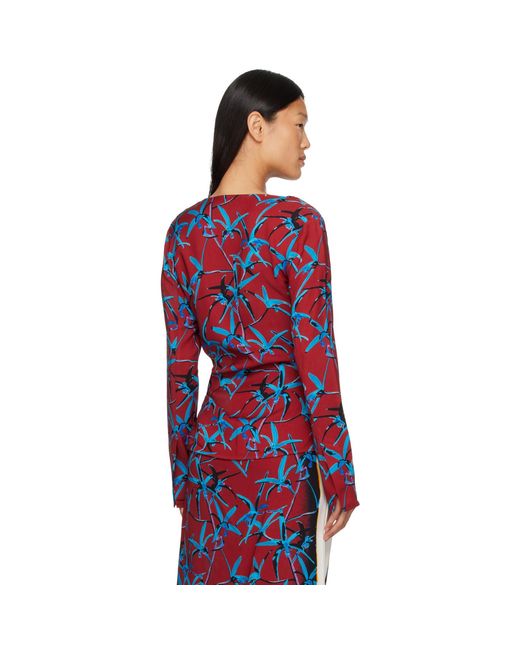 Proenza Schouler Red Anais Top