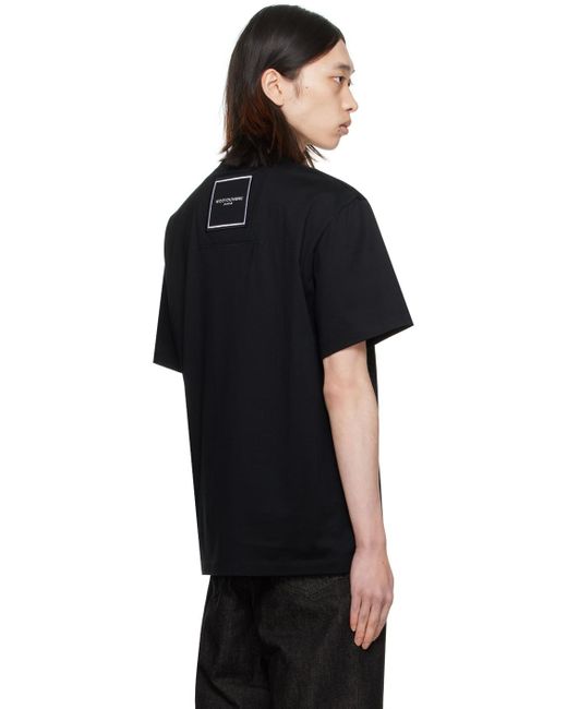 T-shirt noir à écusson carré Wooyoungmi pour homme en coloris Black