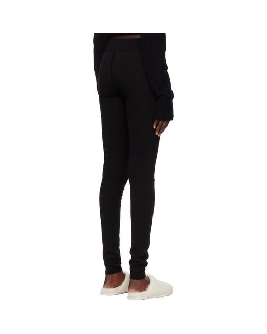 Rick Owens Black Tower Leggings