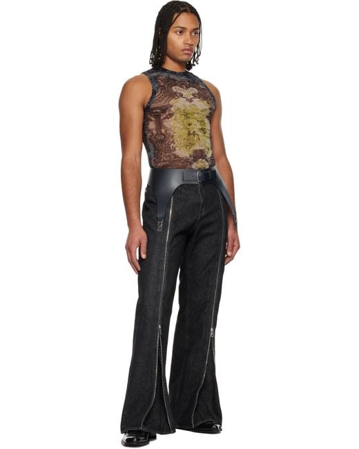 Jean Paul Gaultier Black 'The Garter' Belt for men