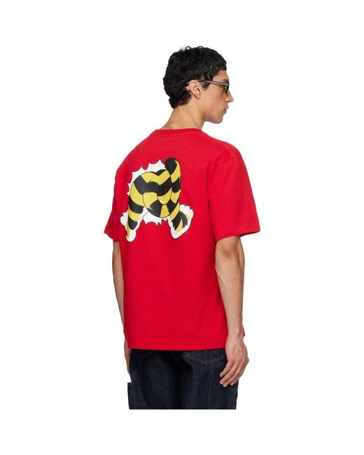 KENZO Red Paris Wild Tiger' Oversized T-Shirt for men
