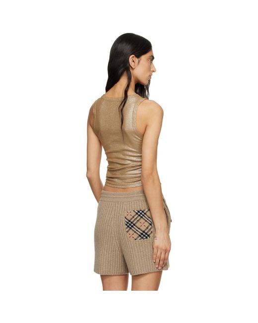 Burberry Orange Festival Viscose Tank Top