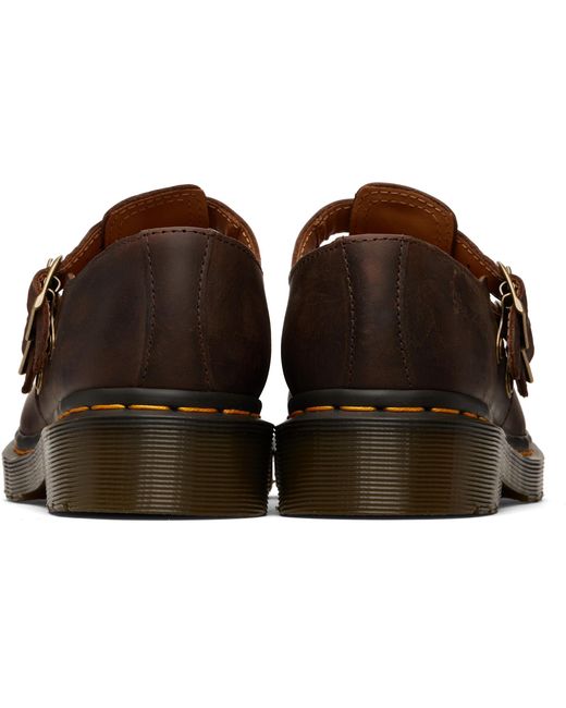 Dr. Martens Black 8065 Crazy Horse Leather Mary Jane Loafers