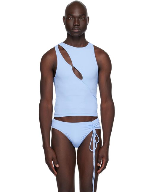 K.ngsley Cutout Swim Top in Blue for Men | Lyst UK