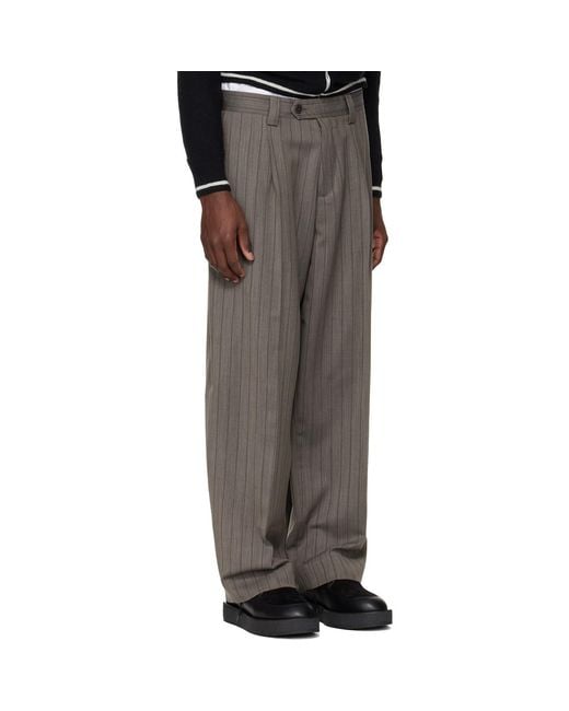 Enfants Riches Deprimes Black Carrot Leg Trousers for men