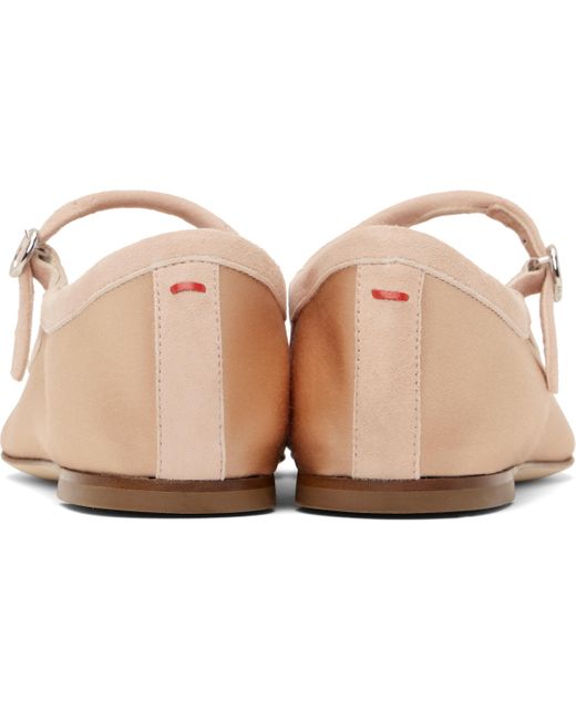Aeyde Black Uma Satin Toe-Cap Ballerina Flats