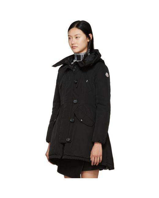 Moncler Black Down Ariette Coat | Lyst