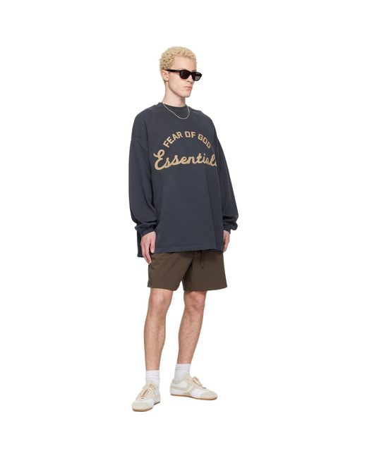 Fear Of God Blue Training 90S Long Sleeve T-Shirt for men