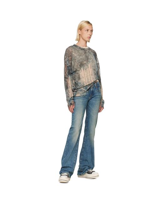 R13 Blue Flare Boy Jeans