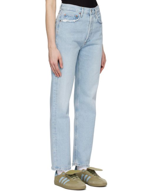 Agolde Blue 90's Pinch Waist Jeans