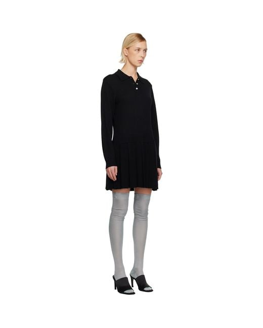Sandy Liang Black Hague Minidress