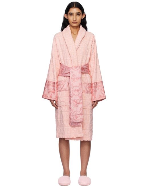 Versace Pink 'I Heart Baroque' Bathrobe