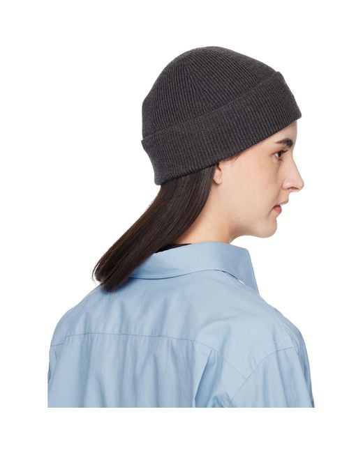 Acne Blue Merino Wool Beanie