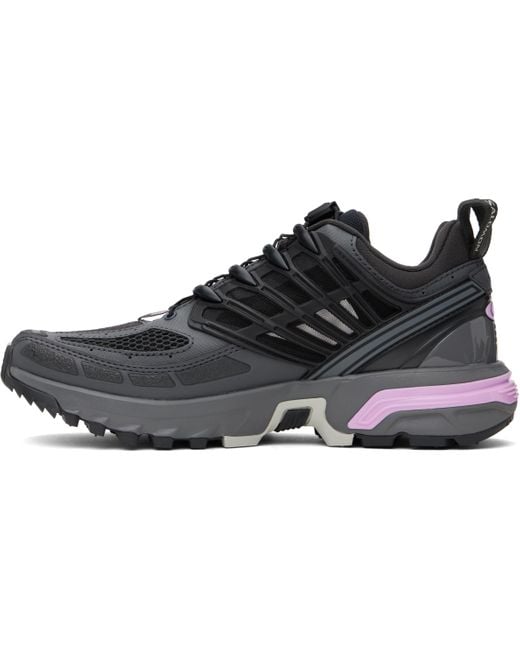 メンズ Salomon グレー Acs Pro スニーカー Black