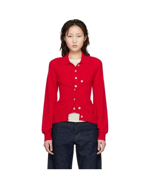 B.B. Wallace Red Kruger Cardigan