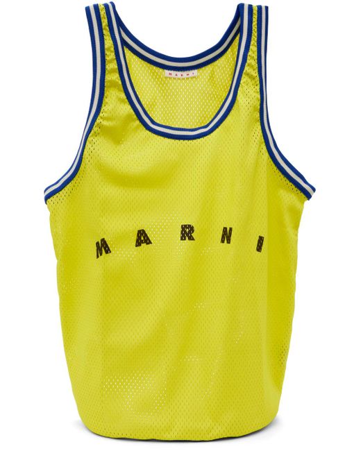 Marni Yellow Logo Tote for men