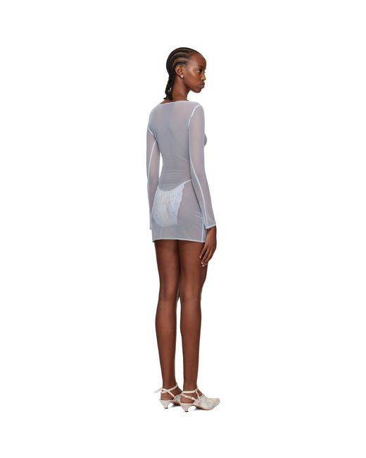Vaillant Black Ssense Exclusive Sheer Minidress