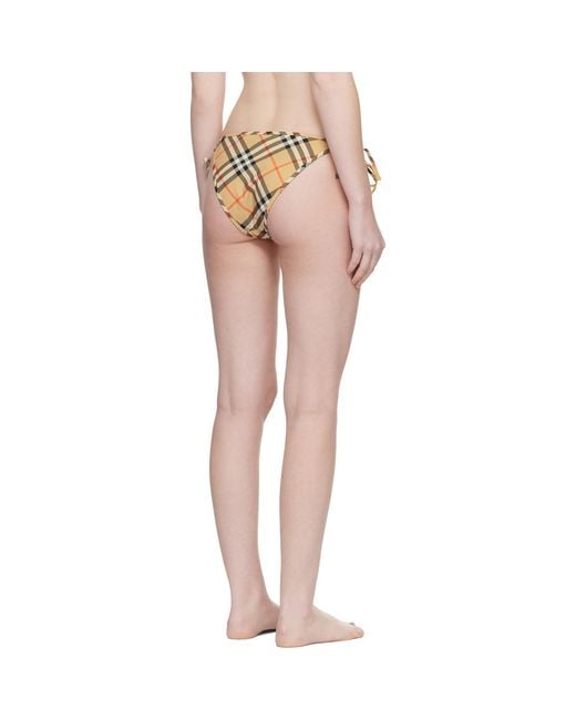 Burberry Multicolor Check Bikini Bottom