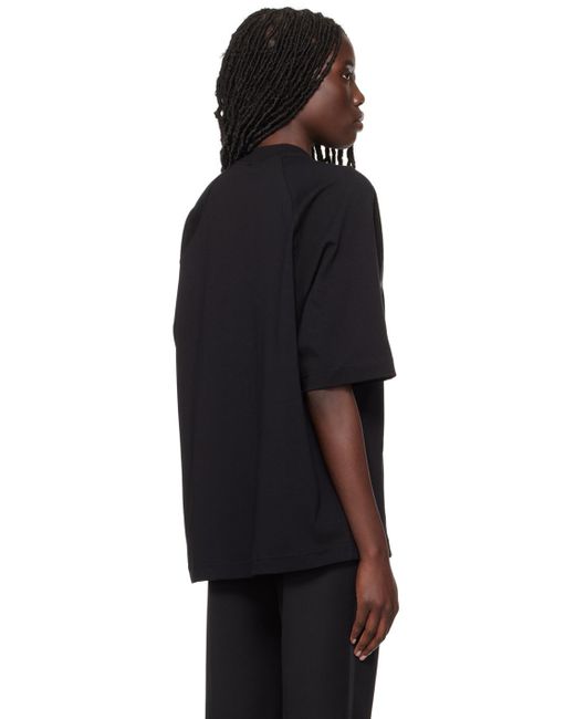 T-shirt 'le t-shirt typo' noir - les classiques Jacquemus en coloris Black