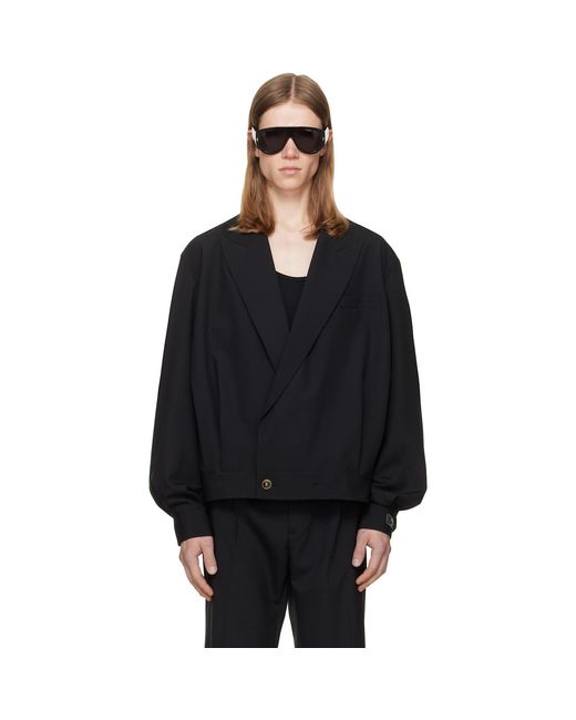 Balmain Black Wool 2-Button Jacket for men