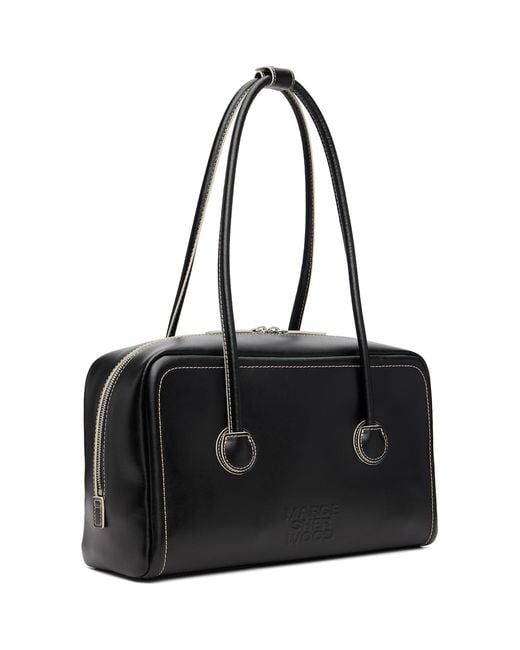 MARGE SHERWOOD Black Soft Boston Bag